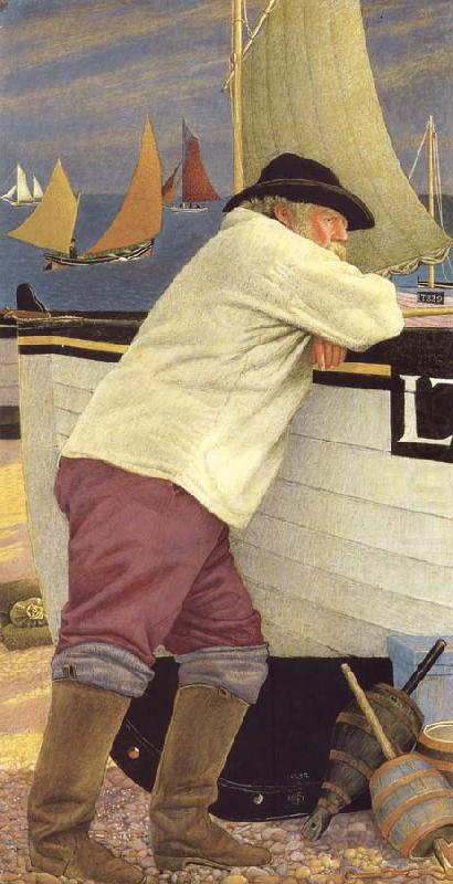 Joseph E.Southall The Old Fisherman china oil painting image